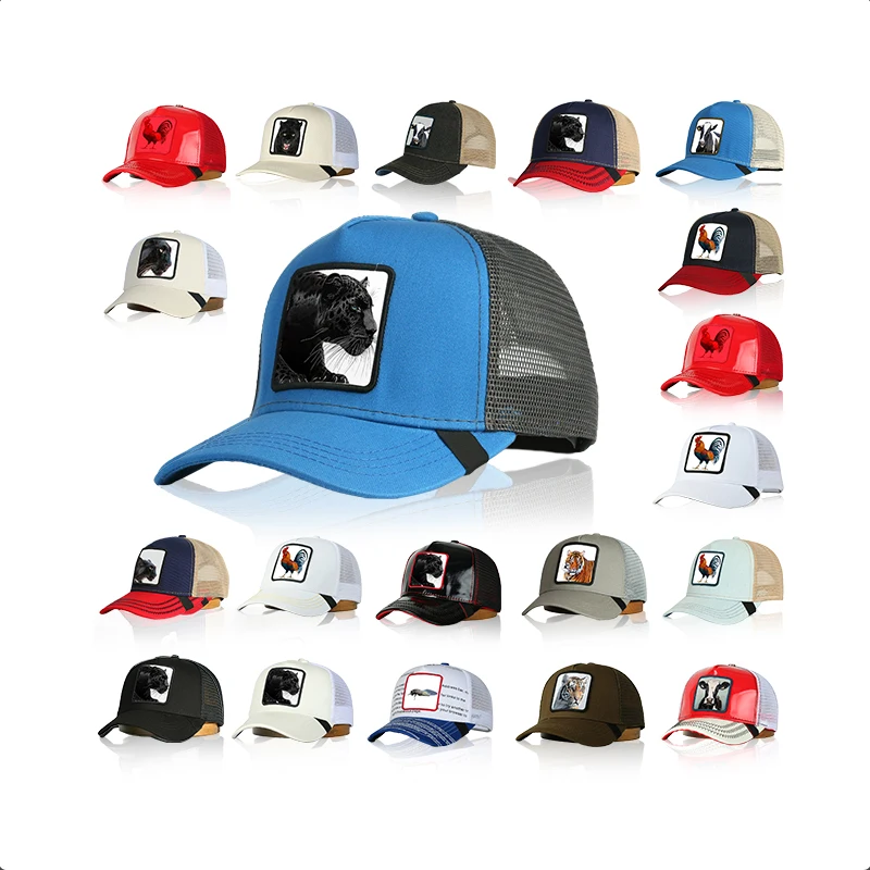 Hot sale New style Animal Mesh Cap Cartoon gorra Animal Fan Cosplay Costume Patch Trucker baseball cap Hat