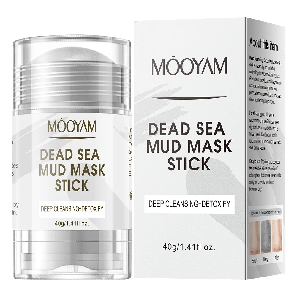 OEM ODM Dead Sea Mud Mask Stick Face Care Beauty Customized  Moisturizing Mud Clay Stick Mask Pore Cleansing Clay Mask Stick