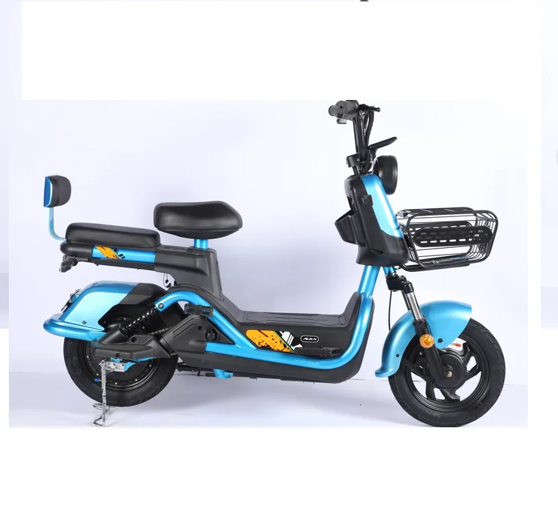 Carbon Steel Anti-Theft Alarm Powerful Battery Life Electric Bicycle Scooter 350W 500W Motor 48V 60V Battery 70KM Long Range