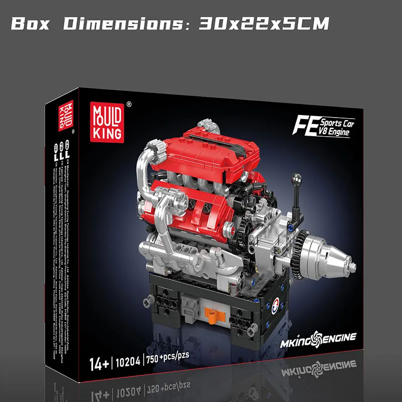 Формовочный 10204 гоночный автомобиль V8 креативные игрушки игровые технические развлекательные модели строительные