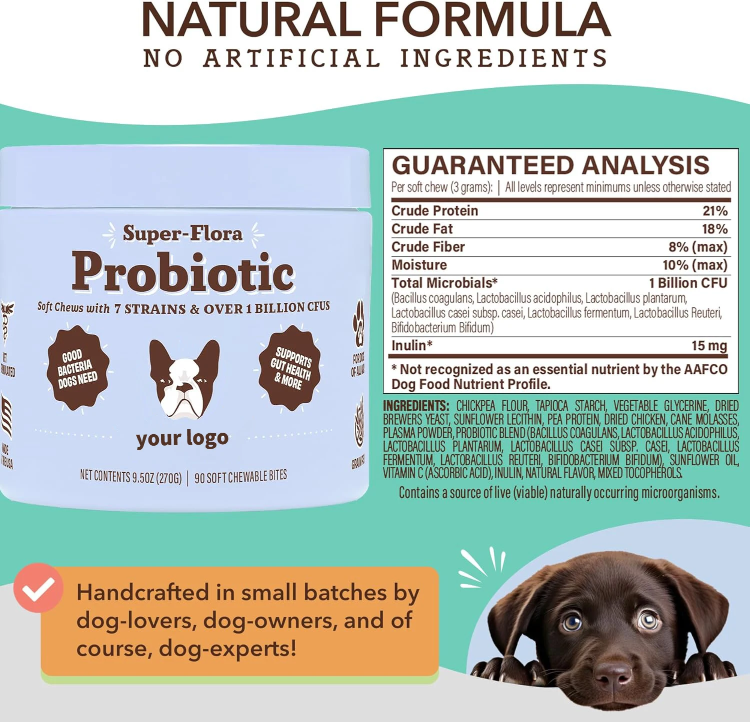 Top Sale Healthcare Pet probiotics help with diarrhea constipation digestive problems gut health dog pet supplement