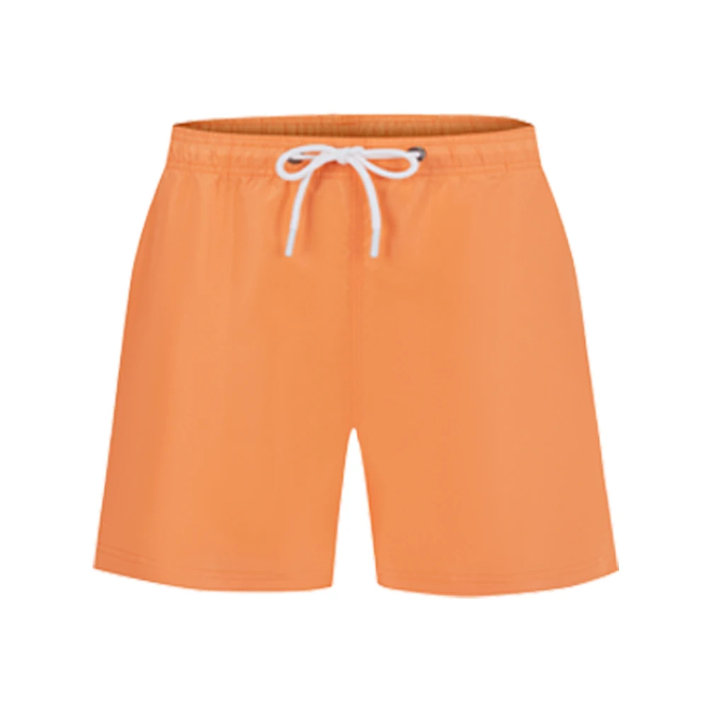 Wholesale Customized Fashionable Florescent Green Color Summer Men Swim Shorts With 100% Polyester For Children