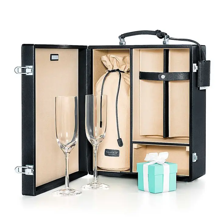 Индивидуальный кожаный багажник пустой Многофункциональный Высококачественный бокс для вина шампанское виски стеклянная Подарочная коробка с замком