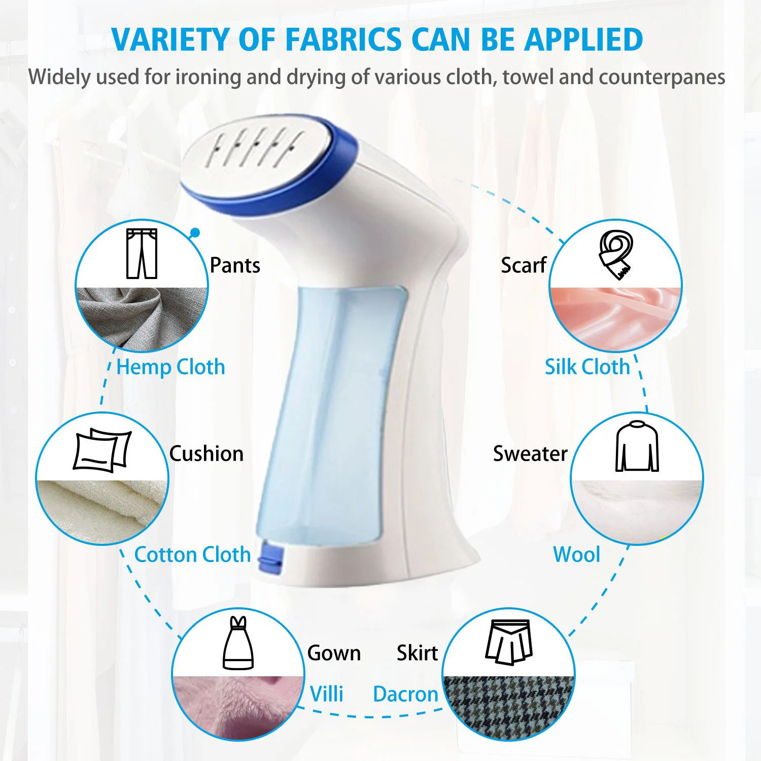 80ml water tank easy carring strong vapor steam iron