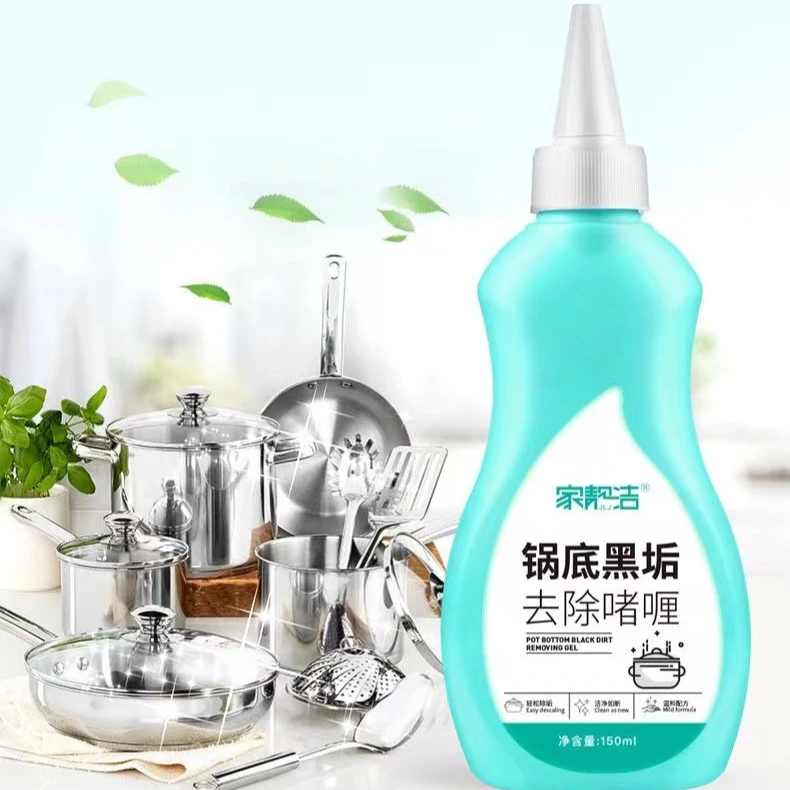 Multi Purpose Oil Stain Foam Cleaner Grease And Carbon Deposit Remover Gel For Cookware Bottoms