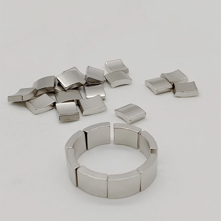 Permanent magnet Ndfeb arc shape N50H Ndfeb magnet for generator dc motor