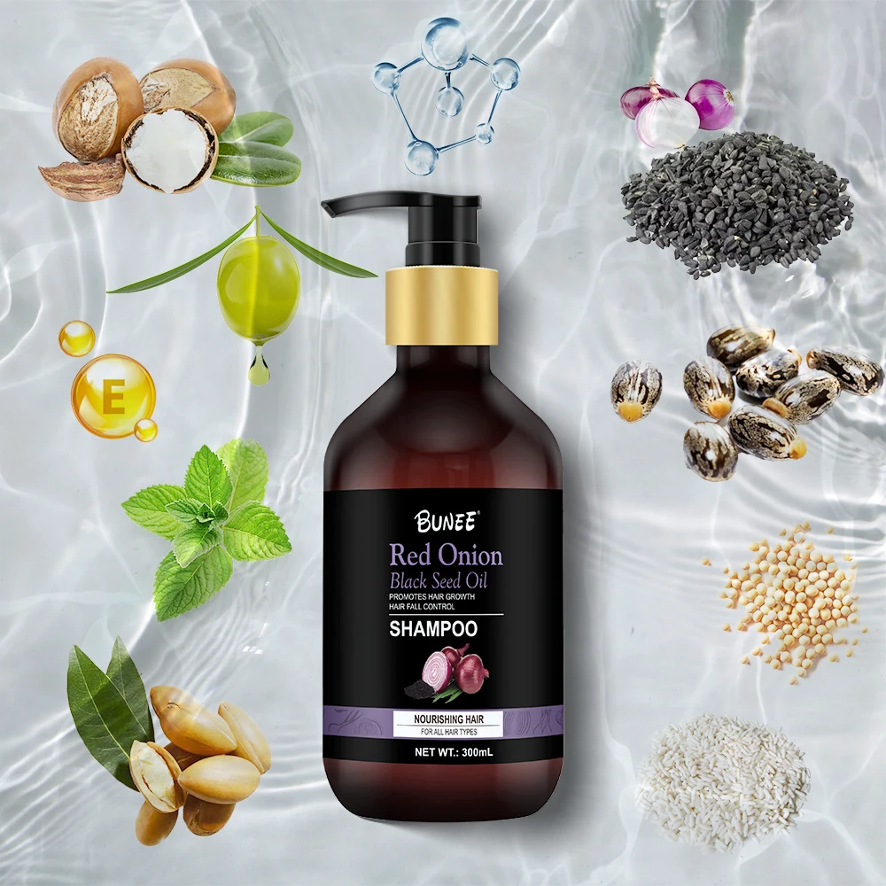 Anti Hair Loss Biotin Red Onion Shampoo and Conditioner with DHT Blockers For Hair Growth