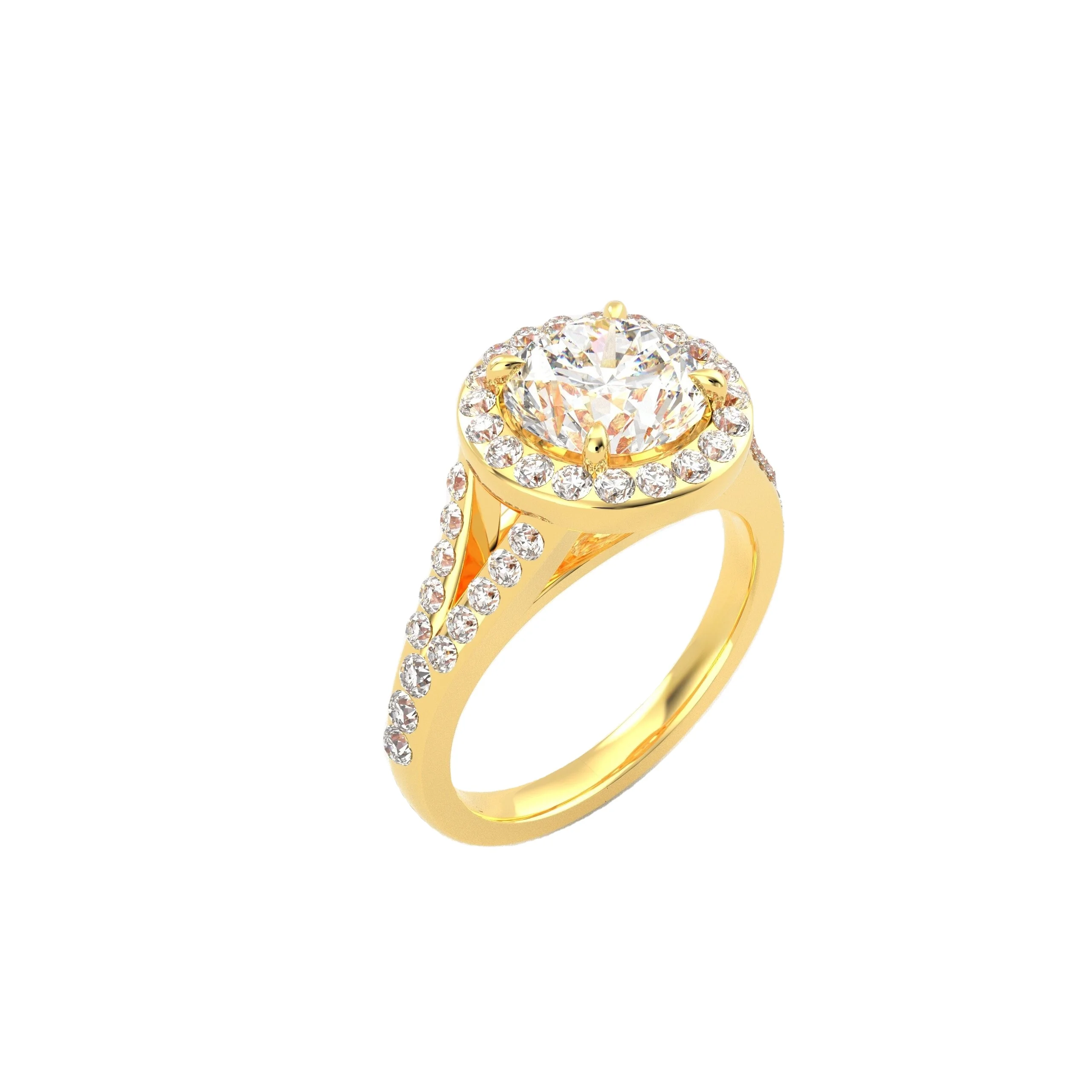 Custom Gia Igi Certified Cvd Lab Grown Created Diamond 14k 18k Solid Gold Engagement Ring 2 3 Ct Carat Jewelry For Women