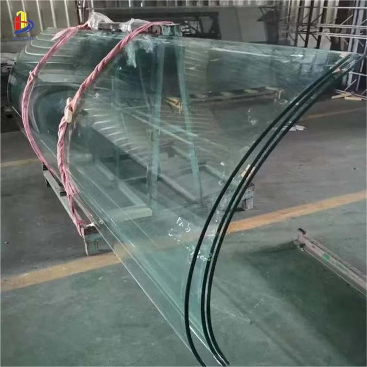 Decorative safety guardrail fused hot melt 6+6 laminated glass for stairs