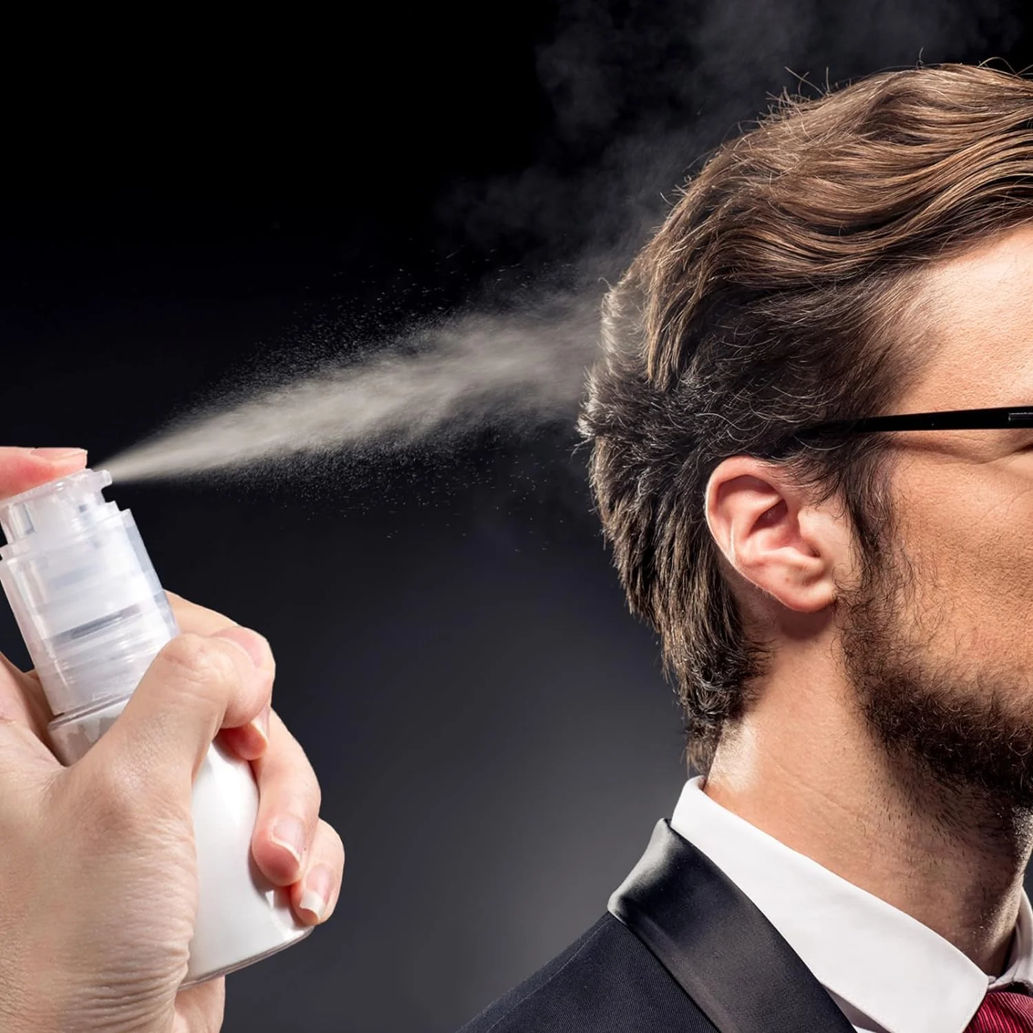 Empty Powder Spray Bottle, Barber Powder/Talc Powder/Hair Fibers Sprayer, Applicator for Hair Salon, Misting & Skin Care