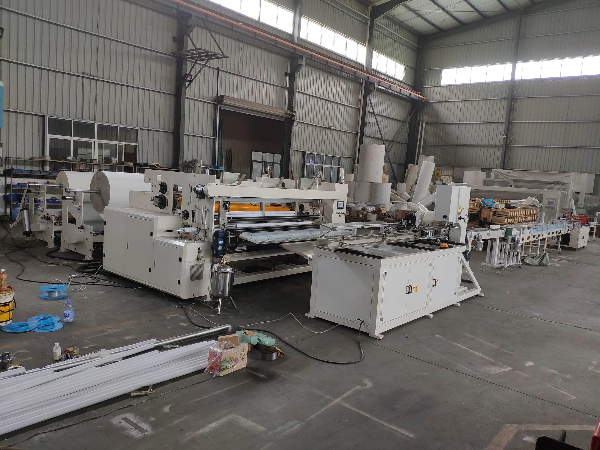 Factory wholesale toilet bathroom paper roll production line price