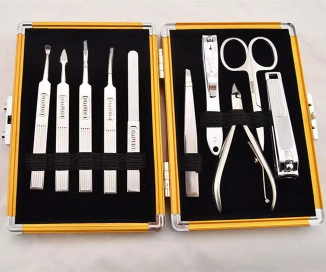 
Omuda top quality salon grooming kits men manicure sets nail care kits 