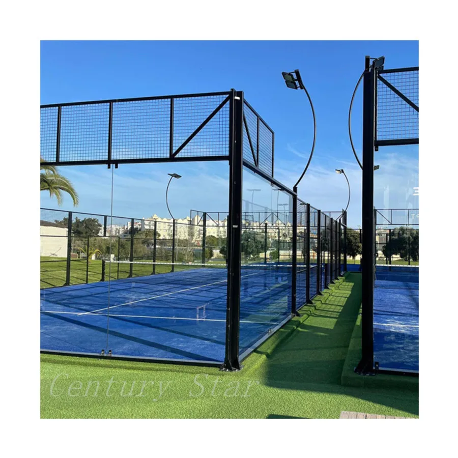 2024 Hot Selling Panoramic Padel Court Canchas De Padel Outdoor Paddle Tennis Court For Sale