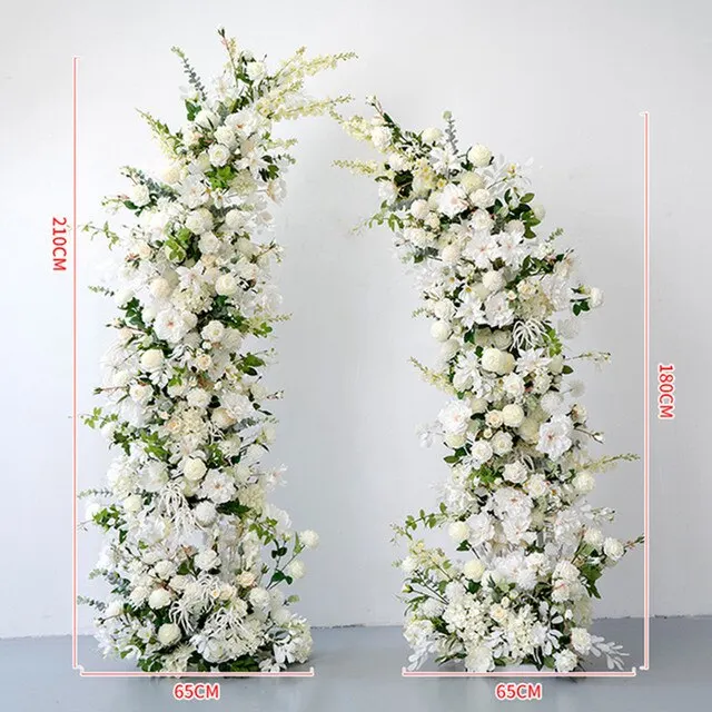 Metal Horn Wedding Arch 2 PCs Set Wedding Floral Arch for Wedding Stage Decoration