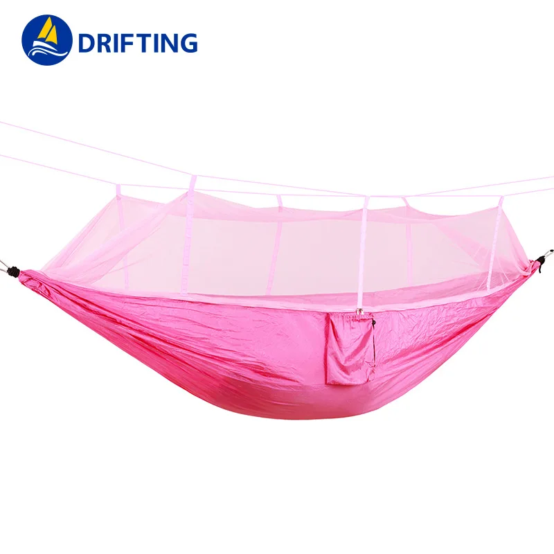 Портативный складной гамак с москитной сеткой, Уличное оборудование для кемпинга на природе, ультралегкий инструмент для кемпинга, охоты, трекинга, дорожные аксессуары