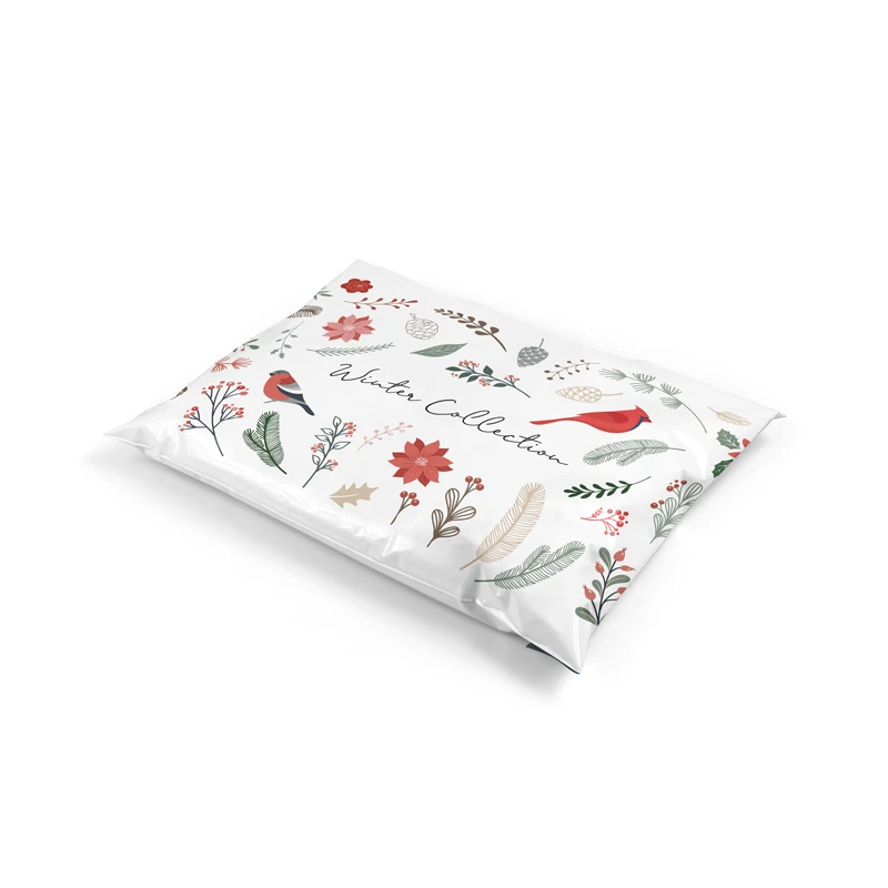 Stock or custom design printed PE plastic packaging bags polymailer for cloths packaging