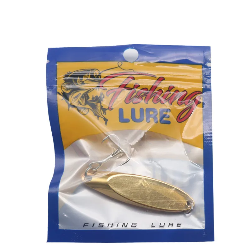 Рыболовная металлическая приманка, жесткий Спиннер, рыболовные приманки, конические приманки в виде ложки, приманки с пером и тройным крючком, Снасть