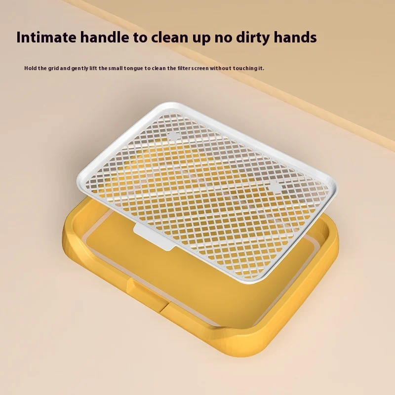 Small and Large Anti-Stepping Automatic Urine Basin Dog Toilet Plastic Pet Urination Artifact with Sand Basin