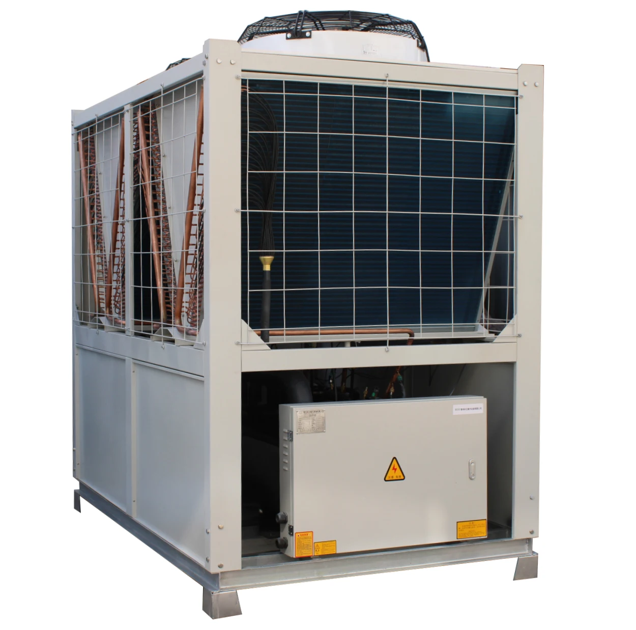 Energy Saving Semi-hermetic Screw Compressor 120HP Air Cooled Screw Chiller For Industry