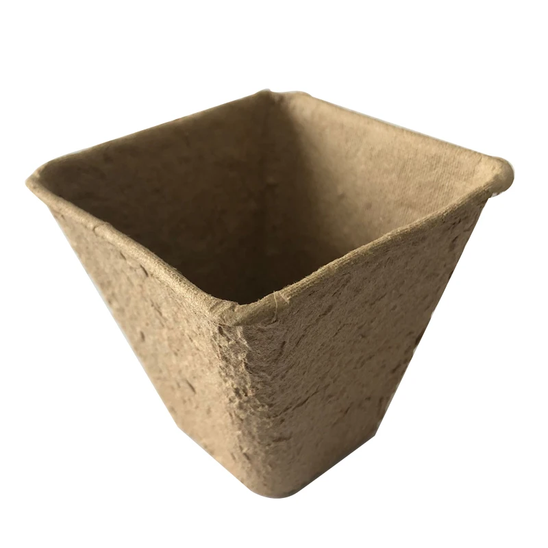 8cm Square Biodegradable Paper Pot Garden Germination Grow Nursery Seed Starter Peat Pots