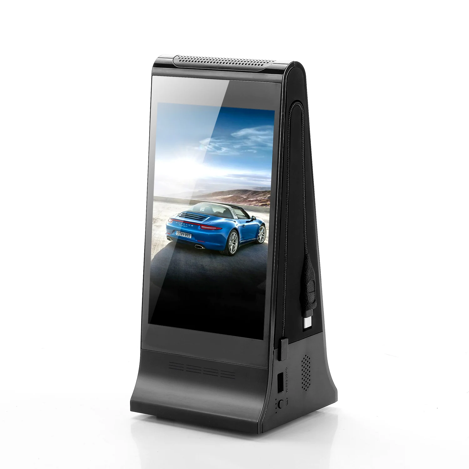 Charging Station Menu Power Bank Network Android Wifi Restaurant Latest 7 Inch Dual Touch Screen Advertising Player