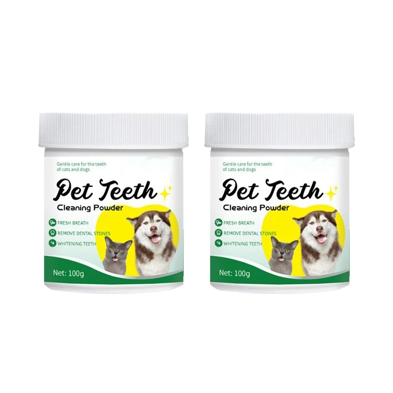 Custom Wholesale Pet Oral Care Dry Cleansing Powder Teeth Cleaning Powder for Dogs Prevents Dental Tartar