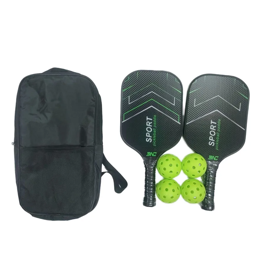 Спорт на открытом воздухе 4 маринованных шара 2 из стекловолокна Pickleball Paddles набор комплект с сумкой для переноски