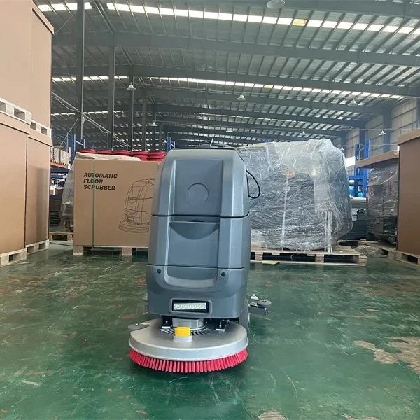 Automatic electric cleaning machine mini walk behind floor scrubber