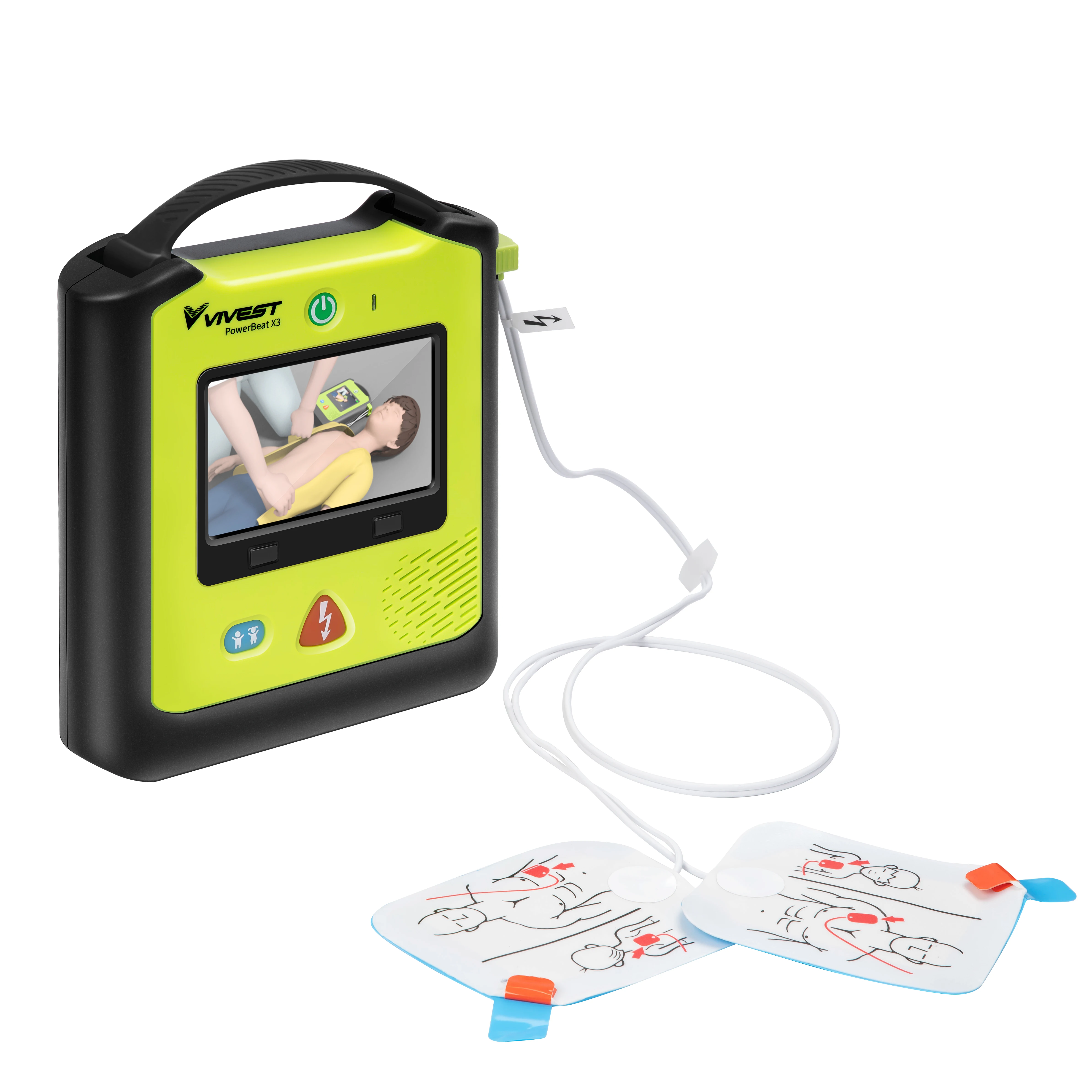 Профессиональная Автоматическая внешняя дефибрилляция с защитой от AED предотвращает непреднамеренную дефибрилляцию