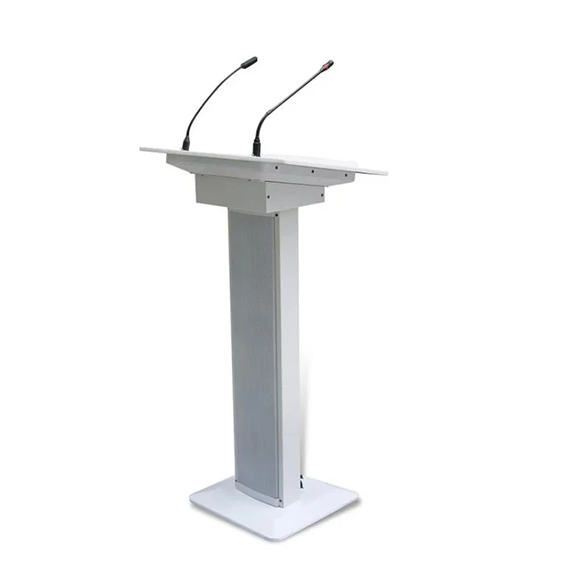  QQCHINAPA Digital Podium Professional Conference Audio Church With Microphone For Meeting