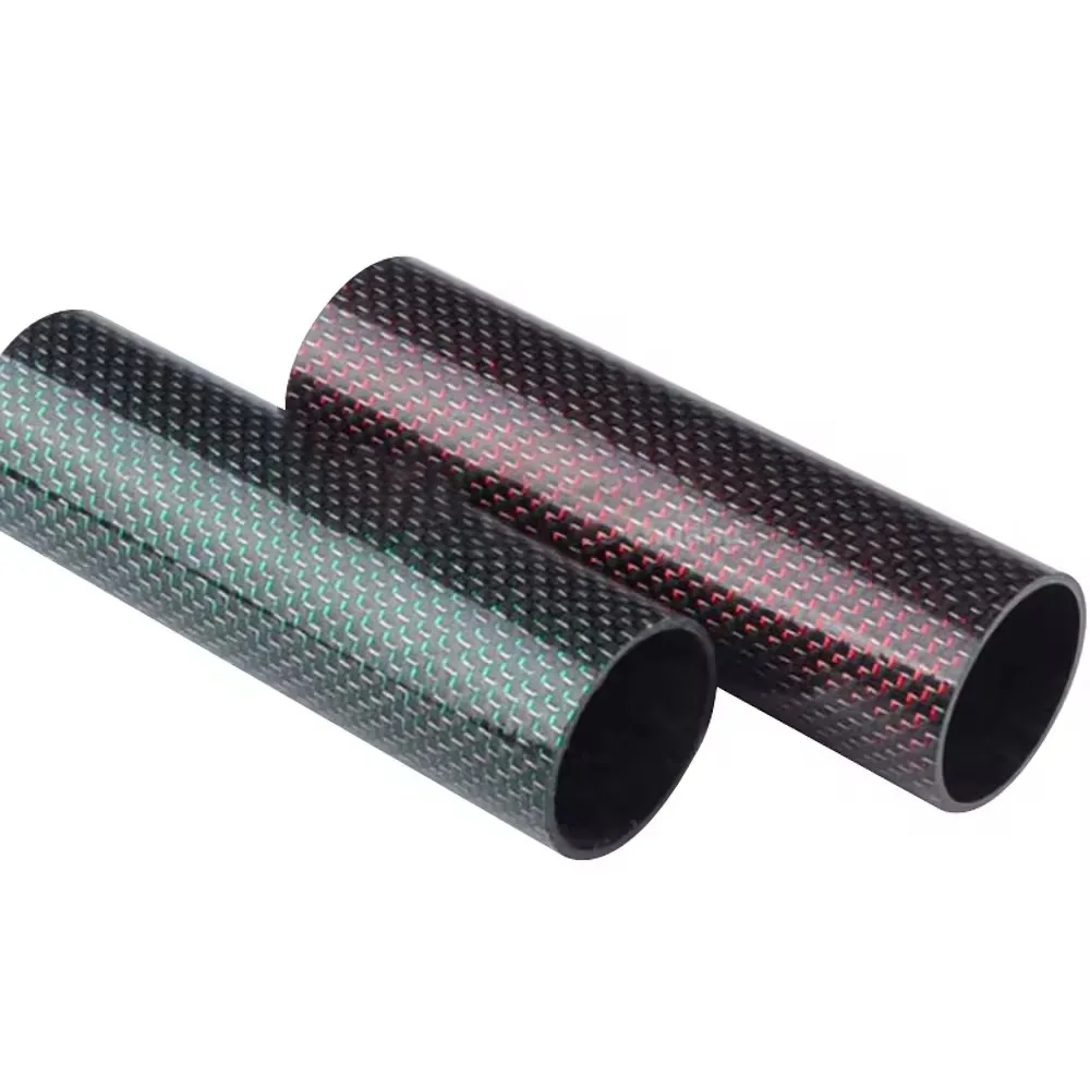 20cm 30cm 40cm custom carbon fiber tube High quality Custom size carbon aramid fiber tube epoxy resin high quality