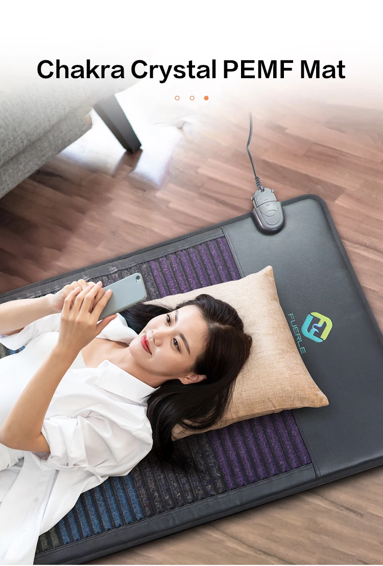 Bio Amethyst Back Massage Far Infrared FIR PEMF Health Mattress Photon Healing Mat