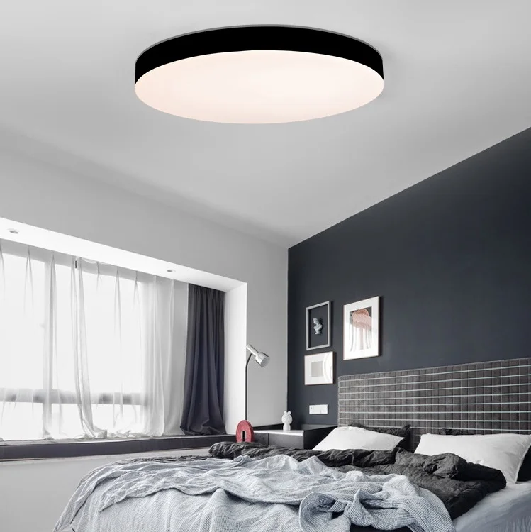 High Quality ABS Lamp Chimney Strong Light Transmittance 30 45 60 Watt Led Round Ceiling Light