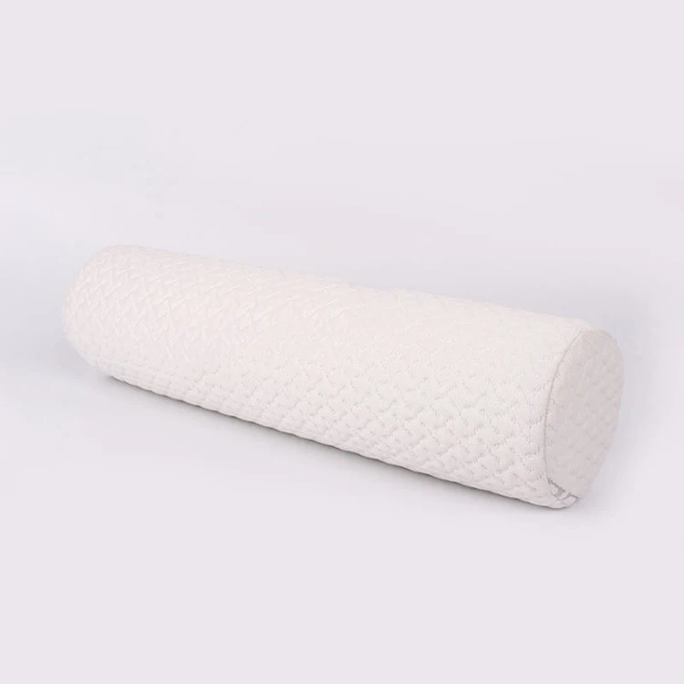 Memory Foam Cylinder Pillows Bamboo Cervical Neck Roll Pillow Support for Sleeping