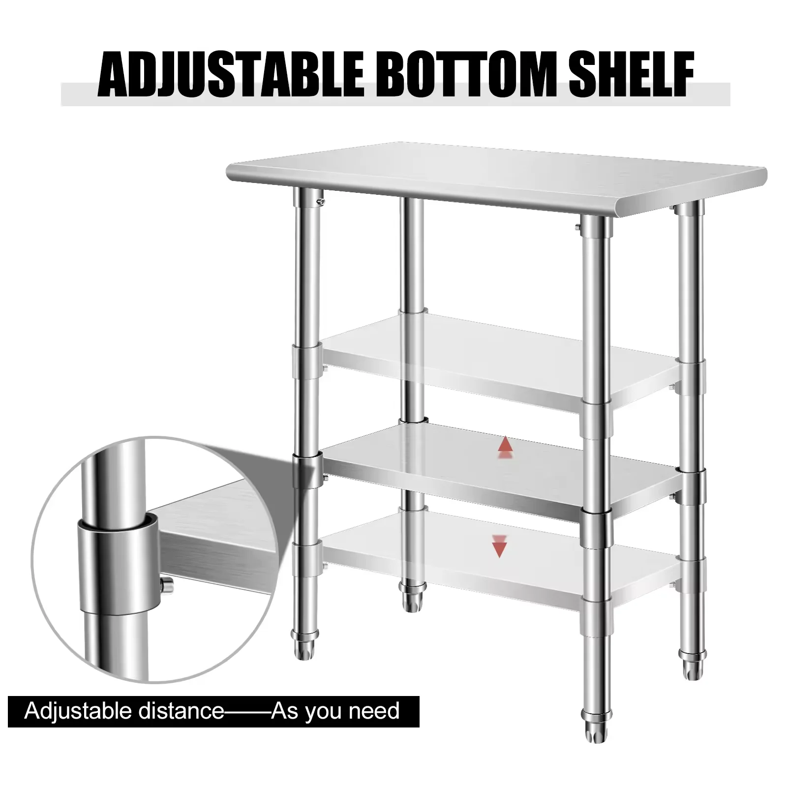 New Technology Kitchen Worktable Stainless Steel Industrial Custom Workbench With Cheapest Price