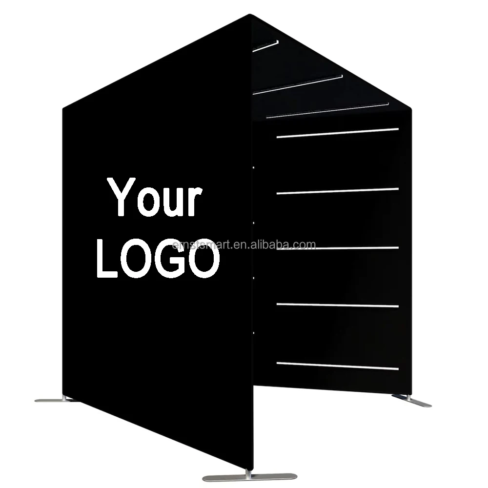 Portable Party Supplies Video Photobooth Automatic Rotating Led Glass 360 Photo Booth Machine Camera With Enclosure Backdrop