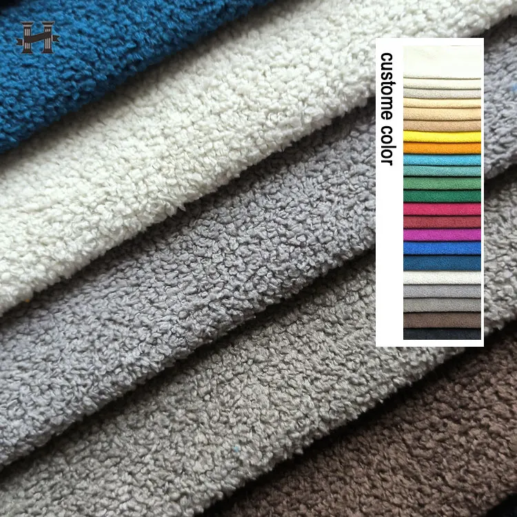 Home Textile New Design Velvet Sofa Fabric Sherpa Fleece Chenille Style Sherpa Velvet