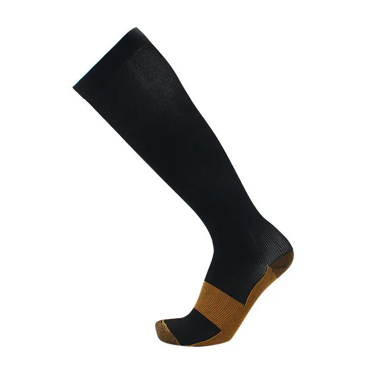 Thigh high women compression socks custom logo solid color long medias stockings compression
