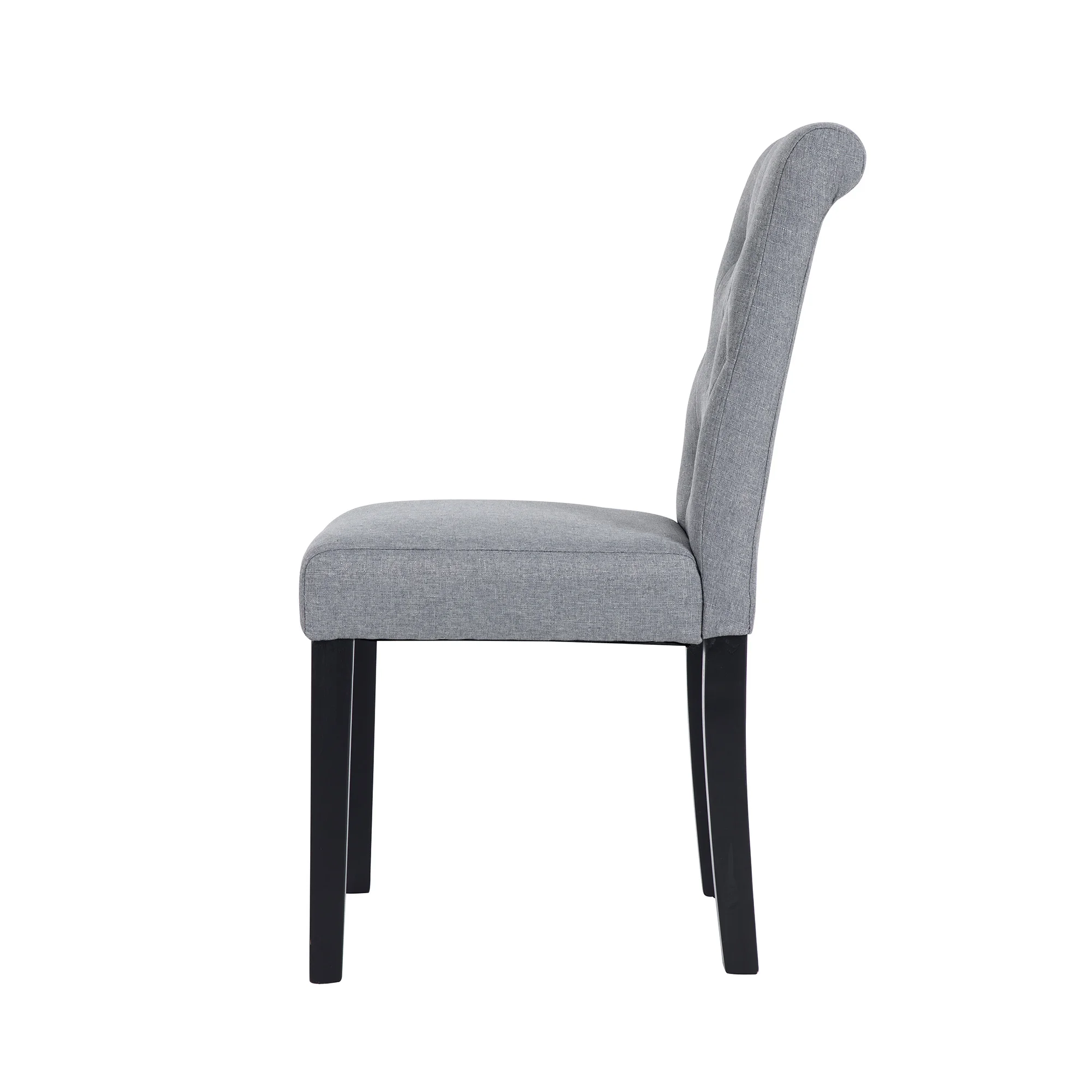 
Modern Button Tufted Fabric Upholstered Dining Chairs, for Kitchen Island, Home and Hotel, 2PCS, Multiple Colors, Sillas Comedor 