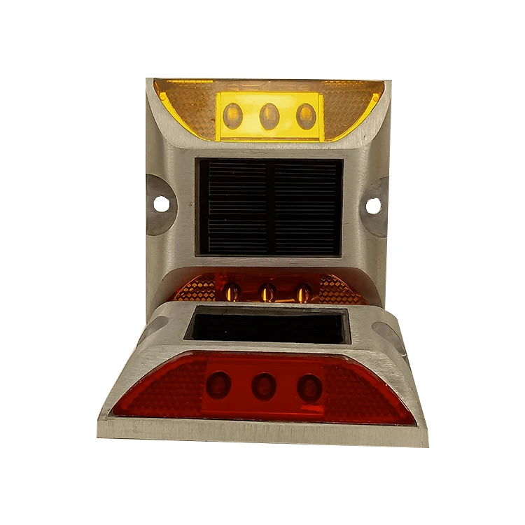 solar raised pavement markers reflective waterproof double side traffic safety cat eyes led solar road stud