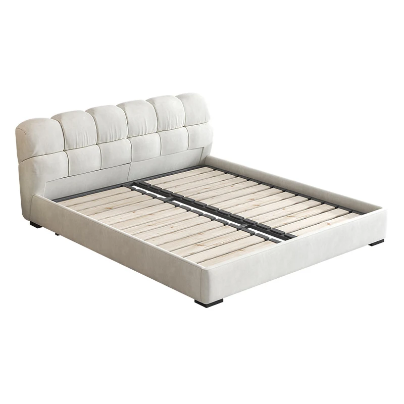 Wooden Bed Frame Modern Smart Master Furniture King Size Beds Platform Fabric Wholesale Cheap Luxury Luxurious Leather Pine