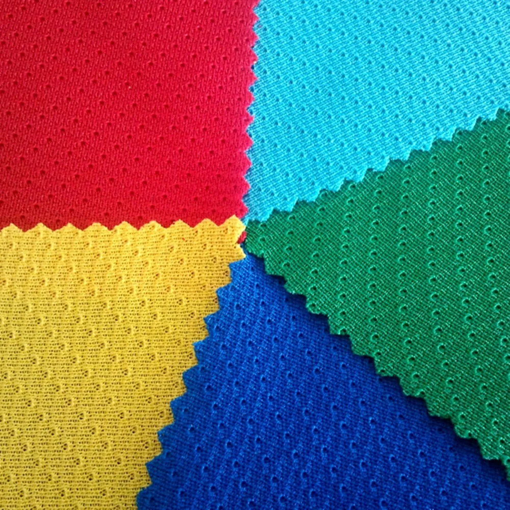 Grey stock lot anti pilling Ice hockey clothing 100 polyester waterproof thick jacquard interlock mesh knitting fabric