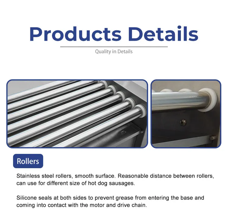 Europe Design Commercial Automatic Roller Hot Dog Grill Machine