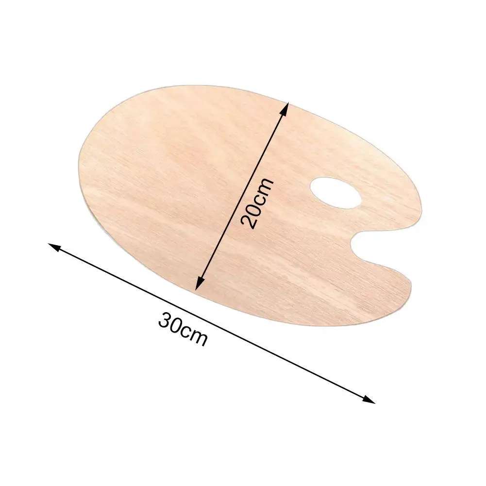 Художественная живопись, миксер, овальная доска для смешивания акварели, Масляные картины, акриловый лоток для смешивания цветов, деревянная палитра цветов, доска для смешивания цветов