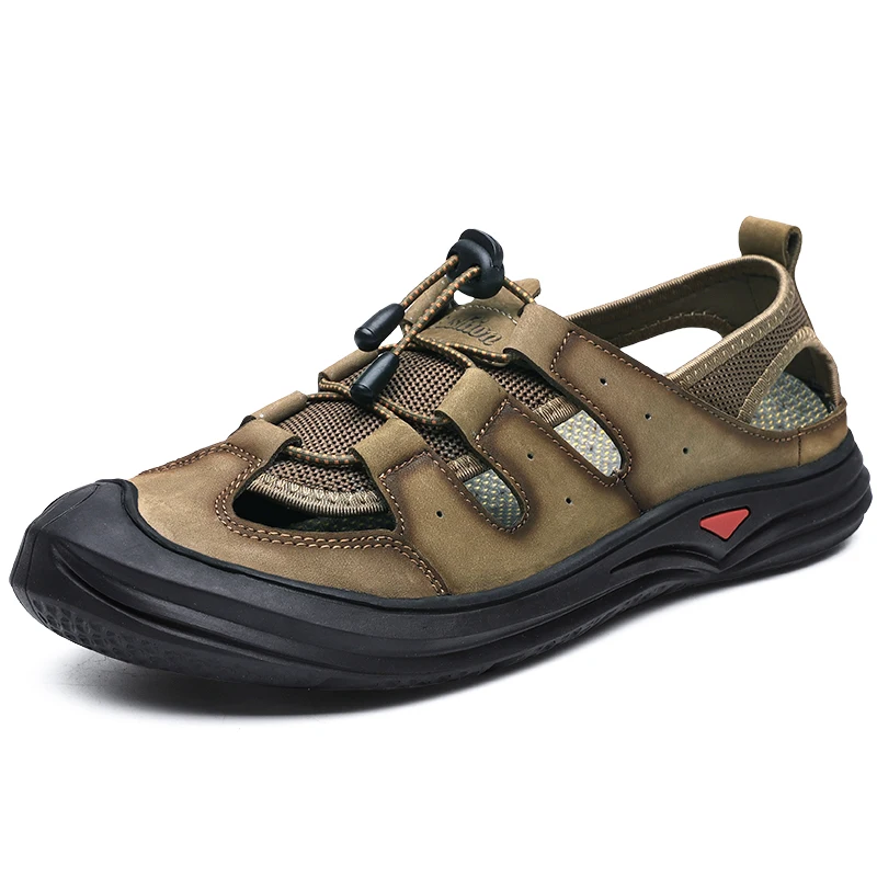 EBay, Лидер продаж, модные летние новые пляжные легкие повседневные дышащие спортивные мужские кожаные сандалии