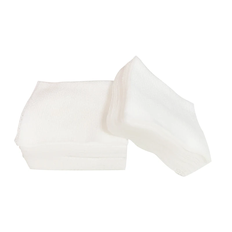 Surgical Square Packs Medical Sterile Non-Woven Swabs Pads 5x5 10x10 Breathable Organic Spunlace Technics Plain Style