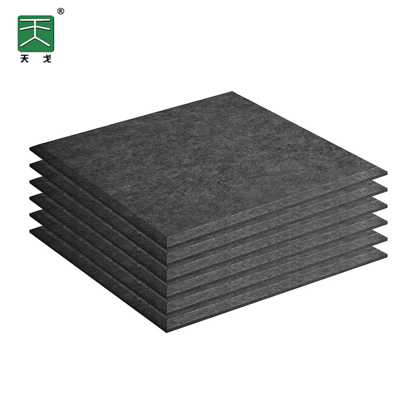 TianGe High Density Dust-Proof Acoustic Polyester Acoustic Panel Felt Sound Absorbing Ceiling Acoustic Panels