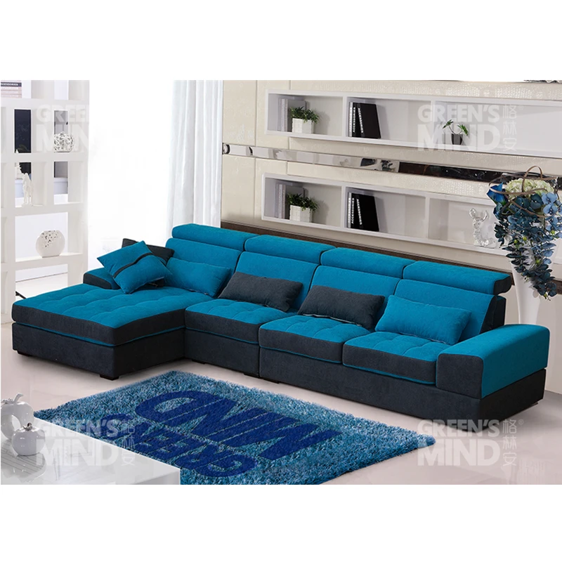 
Custom living room furniture European style comfortable cloth fabric sofa combination sofa sets 