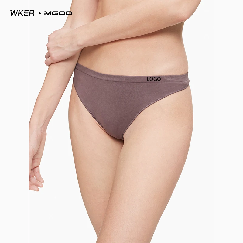 WKER old fashion pure color cotton fabric cheap old woman sexy female underwear