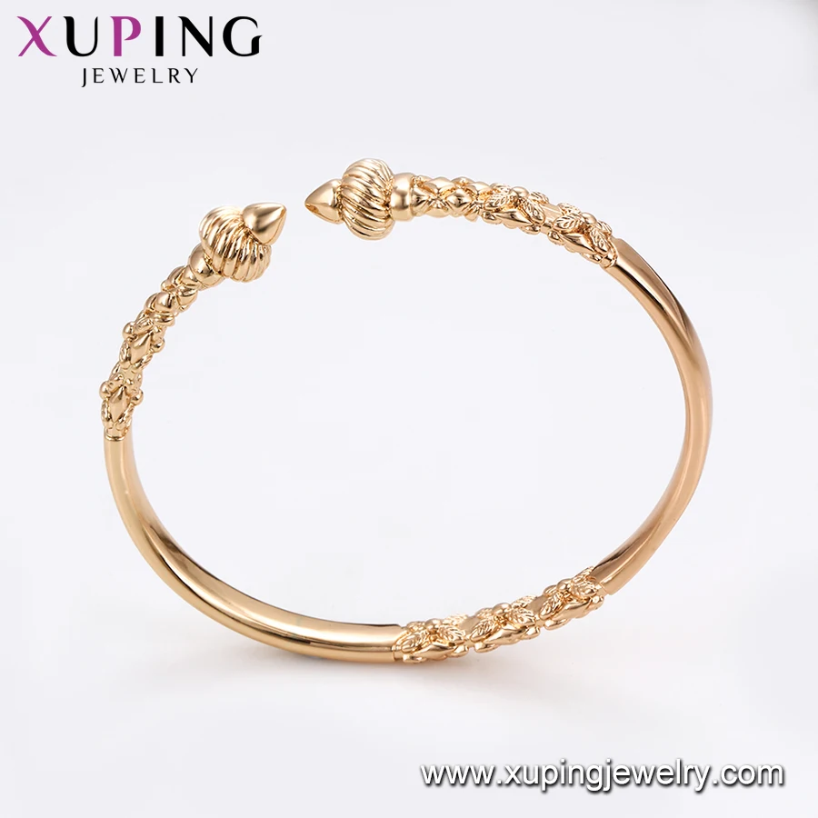 52044 xuping jewelry 18k gold color Elegant No stone bangle